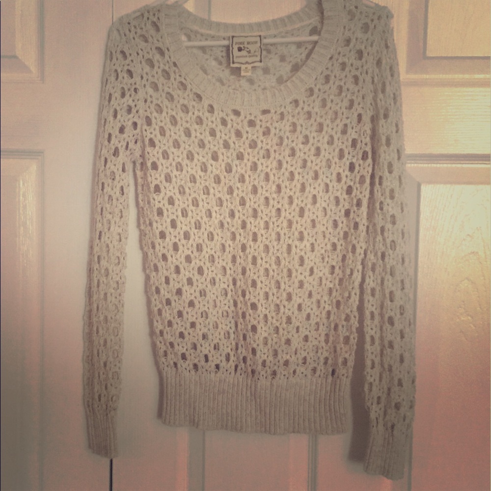 { PINK ROSE } knitted light weight sweater